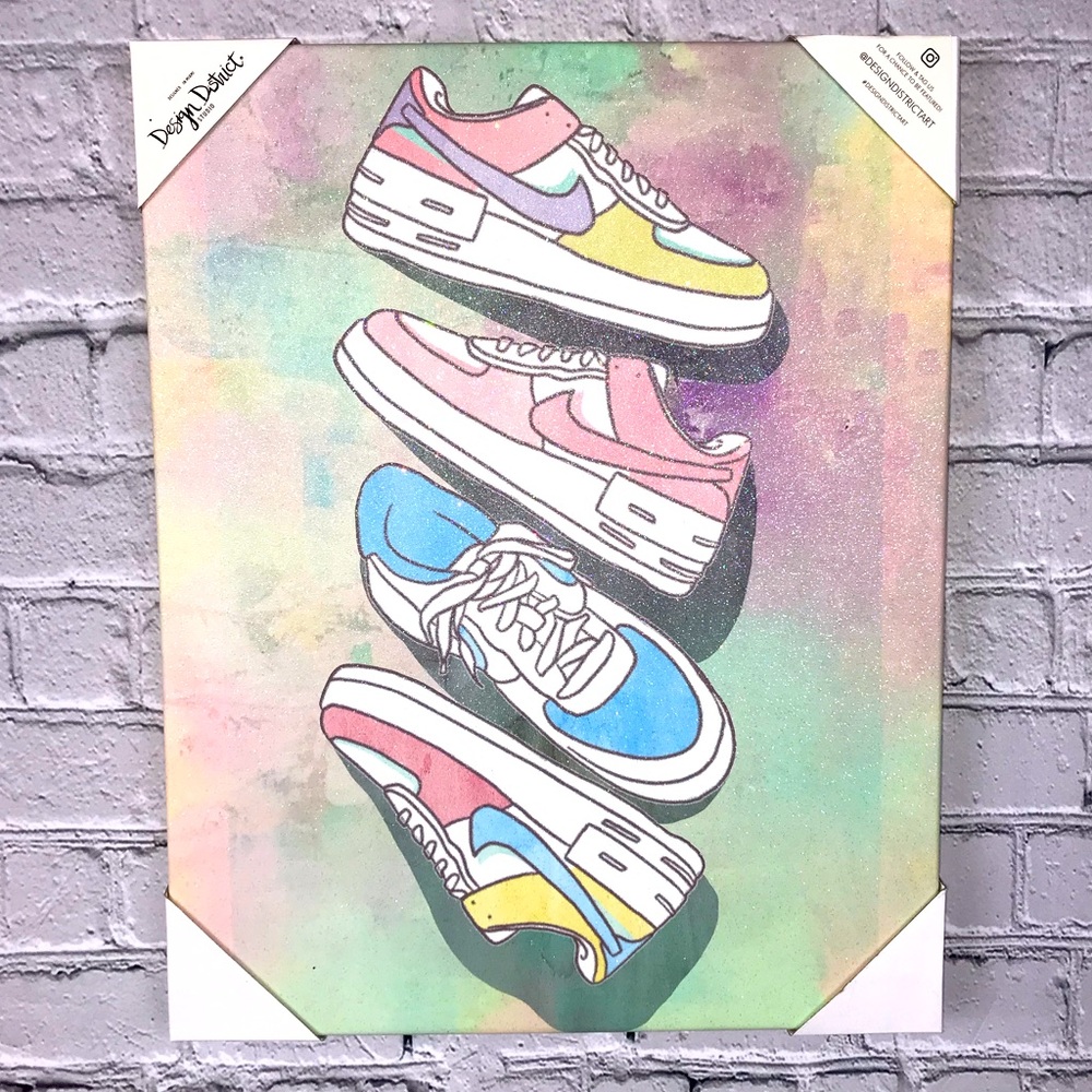 Design District Studio Nike Shoe Canvas 20X16